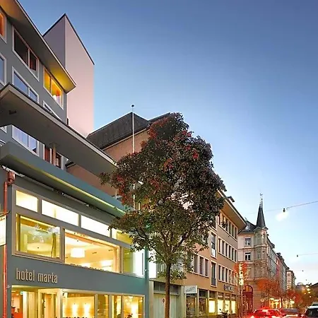 Hotel Marta - 1950's Architecture In Zurich's Vibrant Old Town, Near Main Station